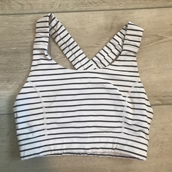 Glyder Other - Glyder stripe sports bra